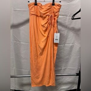 Bailey 44 Vibrant Orange Ribbed Hearst skirt